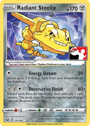 Radiant Steelix 124 - Holofoil Prize Pack Series Cards