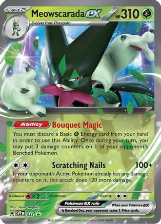 Meowscarada ex 033 - Holofoil SV Scarlet & Violet Promo Cards