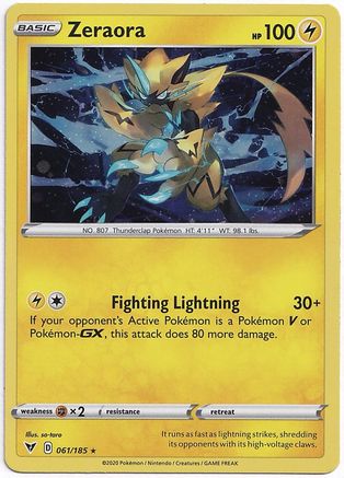Zeraora (Cosmos Holo) 061/185 - Holofoil Miscellaneous Cards & Products