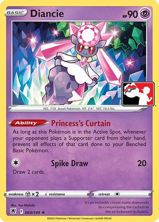 Diancie 068 Prize Pack Series Cards