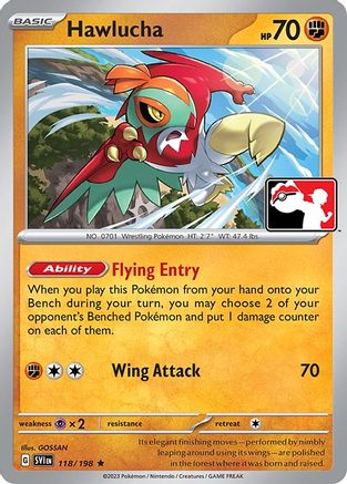 Hawlucha 118/198 Prize Pack Series Cards