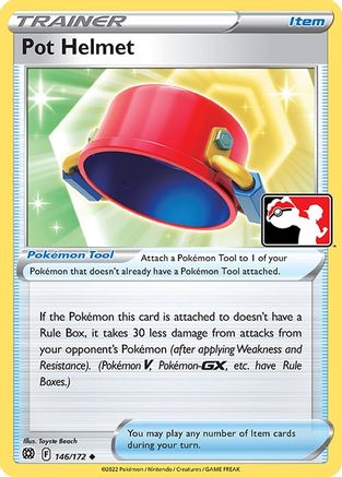 Pot Helmet 146/172 - Holofoil Prize Pack Series Cards