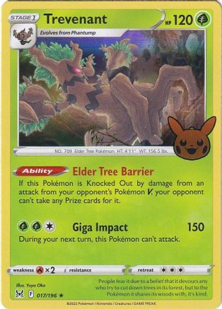 Trevenant 017/196 - Holofoil Trick or Trade BOOster Bundle 2023