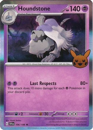 Houndstone 106/198 - Holofoil Trick or Trade BOOster Bundle 2023