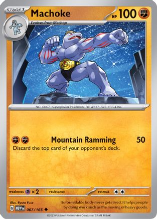 Machoke 067/165 - Reverse Holofoil Scarlet & Violet 151 - Uncommon