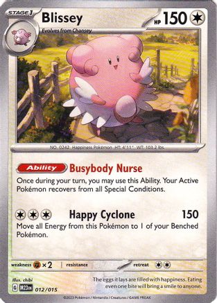 Blissey 012/015 McDonalds Promos 2023