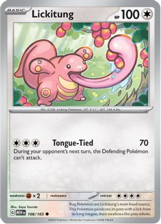 Lickitung 108/165 - Reverse Holofoil Scarlet & Violet 151 - Common