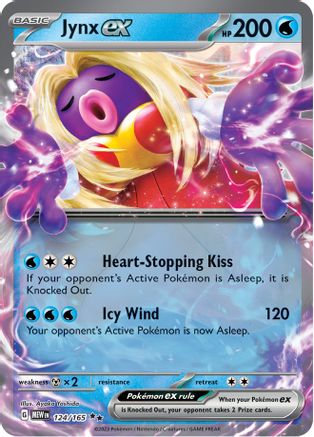 Jynx ex 124/165 - Holofoil Scarlet & Violet 151 - Double Rare