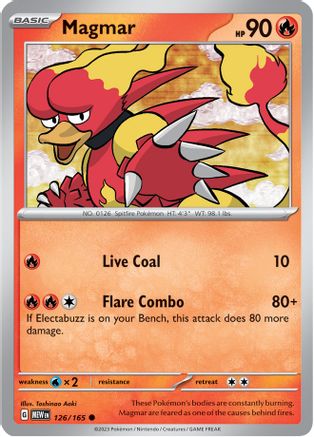 Magmar 126/165 Scarlet & Violet 151 - Common