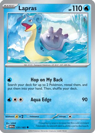 Lapras 131/165 Scarlet & Violet 151 - Uncommon
