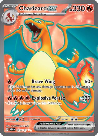Charizard ex 183/165 - Holofoil Scarlet & Violet 151