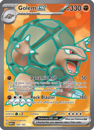 Golem ex 189/165 - Holofoil Scarlet & Violet 151