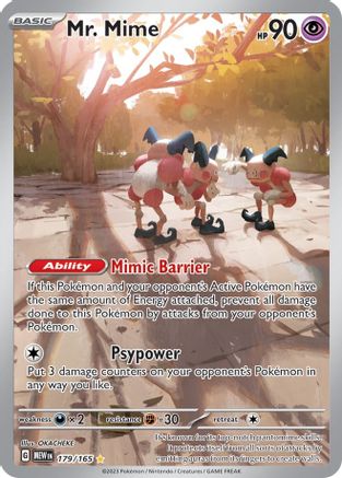 Mr. Mime 179/165 - Holofoil Scarlet & Violet 151