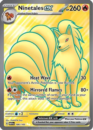Ninetales ex 186/165 - Holofoil Scarlet & Violet 151
