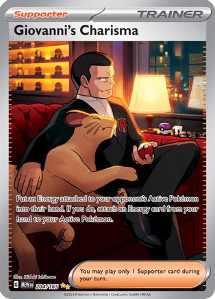Giovanni's Charisma 204/165 - Holofoil Scarlet & Violet 151