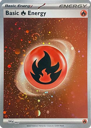 Basic Fire Energy (Cosmos Holo) 002 - Holofoil SVE Scarlet & Violet Energies