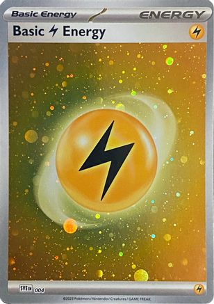Basic Lightning Energy (Cosmos Holo) 004 - Holofoil SVE Scarlet & Violet Energies