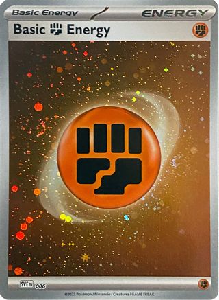 Basic Fighting Energy (Cosmos Holo) 006 - Holofoil SVE Scarlet & Violet Energies