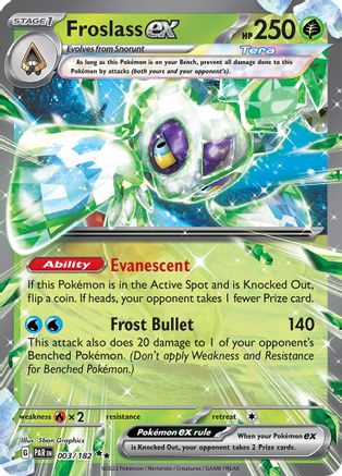 Froslass ex 003/182 - Holofoil Paradox Rift