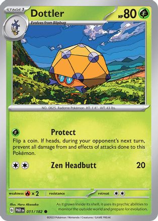 Dottler 011/182 - Reverse Holofoil Paradox Rift