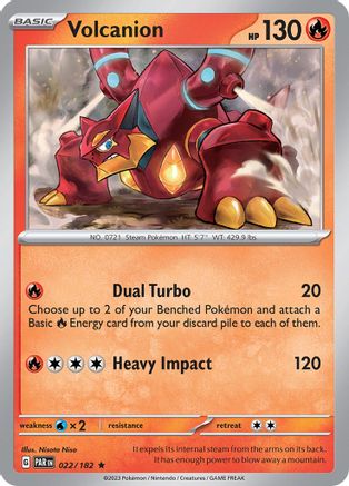 Volcanion 022/182 - Holofoil SV04 Paradox Rift