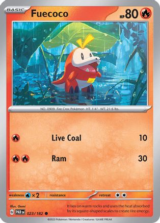Fuecoco 023/182 - Reverse Holofoil Paradox Rift