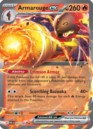 Armarouge ex 027/182 - Holofoil Paradox Rift
