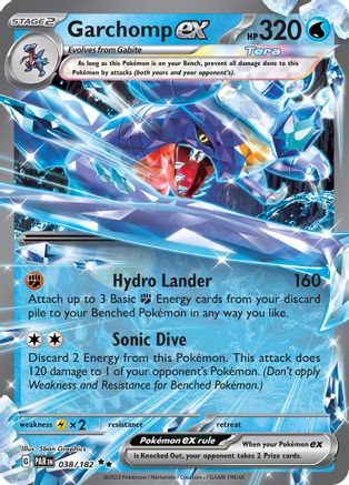 Garchomp ex 038/182 - Holofoil Paradox Rift