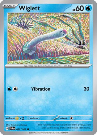 Wiglett 052/182 - Reverse Holofoil Paradox Rift