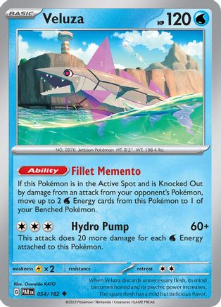 Veluza 054/182 - Reverse Holofoil Paradox Rift