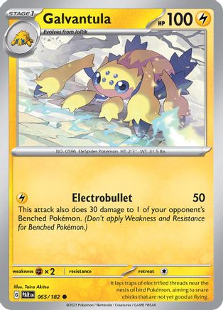 Galvantula 065/182 - Reverse Holofoil Paradox Rift