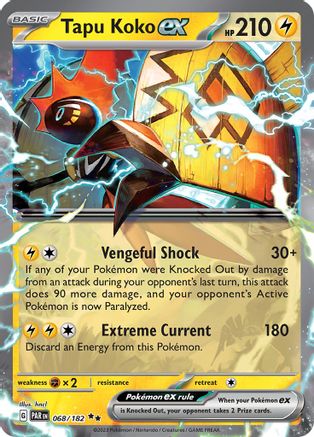Tapu Koko ex 068/182 - Holofoil SV04 Paradox Rift