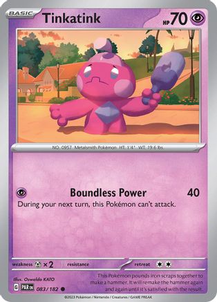 Tinkatink 083/182 - Reverse Holofoil Paradox Rift
