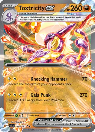Toxtricity ex 100/182 - Holofoil Paradox Rift