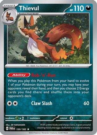 Thievul 120/182 - Holofoil Paradox Rift