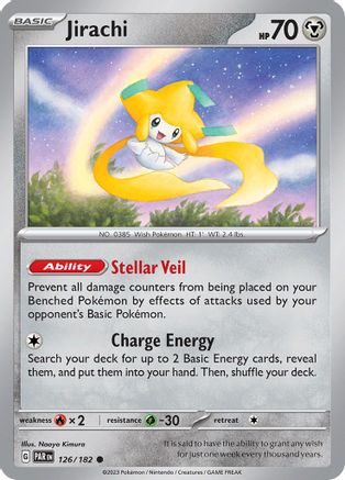 Jirachi 126/182 - Reverse Holofoil Paradox Rift