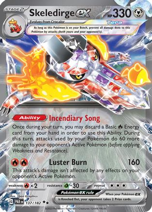 Skeledirge ex 137/182 - Holofoil Paradox Rift