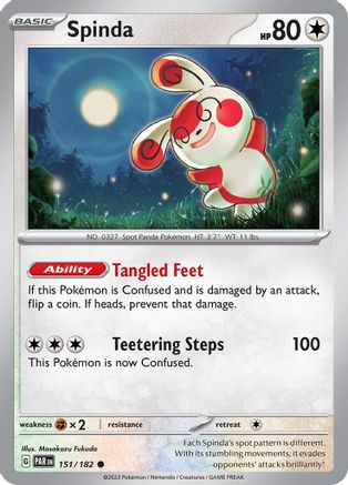 Spinda 151/182 - Reverse Holofoil Paradox Rift