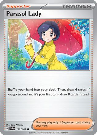 Parasol Lady 169/182 - Reverse Holofoil Paradox Rift