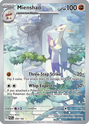 Mienshao 200/182 - Holofoil SV04 Paradox Rift
