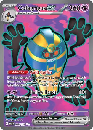 Cofagrigus ex 224/182 - Holofoil Paradox Rift