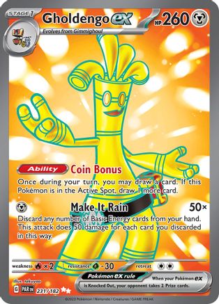 Gholdengo ex 231/182 - Holofoil Paradox Rift