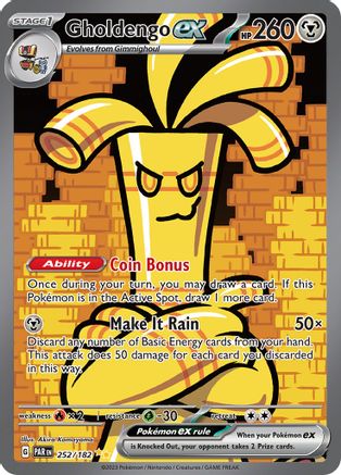 Gholdengo ex 252/182 - Holofoil Paradox Rift