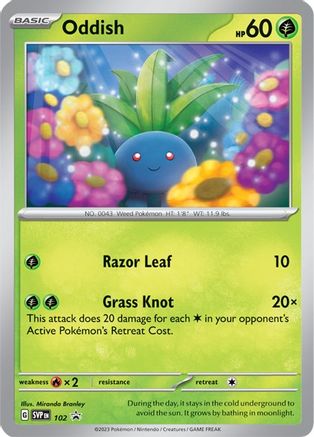 Oddish 102 SV Scarlet & Violet Promo Cards