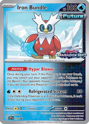 Iron Bundle (Prerelease) 058 - Holofoil SV Scarlet & Violet Promo Cards