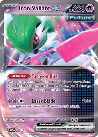 Iron Valiant ex 068 - Holofoil SV Scarlet & Violet Promo Cards