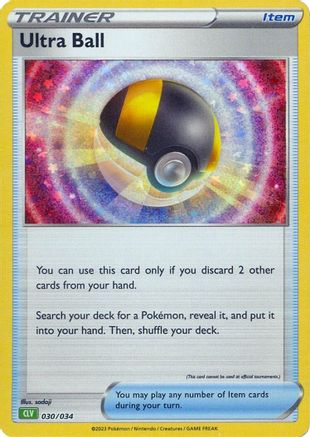 Ultra Ball (CLV) 030/034 - Holofoil Trading Card Game Classic