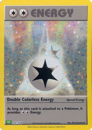 Double Colorless Energy (CLV) 032/034 - Holofoil Trading Card Game Classic