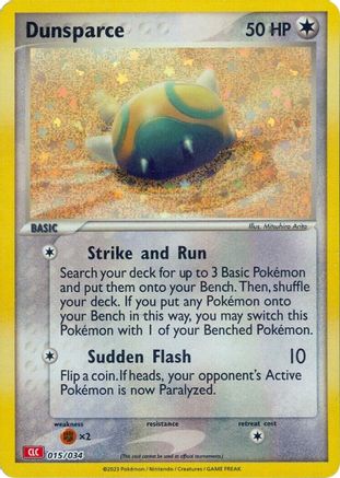Dunsparce 015/034 - Holofoil Trading Card Game Classic