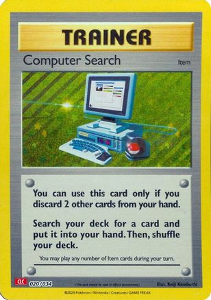 Computer Search (CLC) 020/034 - Holofoil Trading Card Game Classic